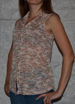 Модна блуза с прінтом denim co1 фото