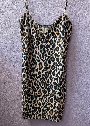 Платье в леопардовый принт boohoo4 фото