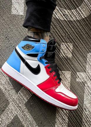 ❤️💙nike jordan 1 retro high blue red💙❤️кросівки найк джордан 1  найк джордан кроссовки, кроссовки весна-осень джордан8 фото