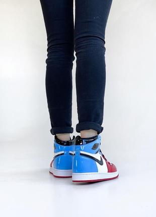 ❤️💙nike jordan 1 retro high blue red💙❤️кросівки найк джордан 1  найк джордан кроссовки, кроссовки весна-осень джордан5 фото