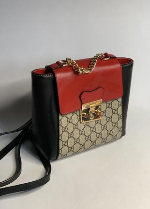 Женский рюкзак, сумка  на цепочке gucci
