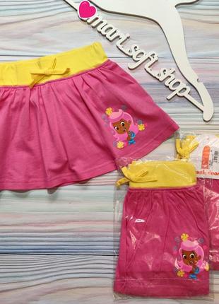 Розовая юбка-шорты с русалкой nickelodeon р. 3 года
