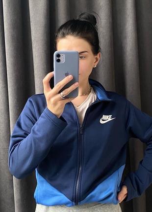 Олімпійка найк найкі синя з блакитним nike кофта зіпка зіп