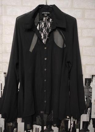 Стильне, брендове, напівпрозора блузка