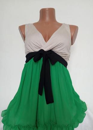 Яркий свободный топ, майка, туника, от bsb, размер евро 40