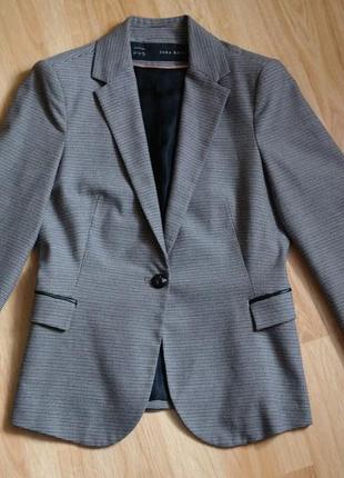 Базовый пиджак-блейзер zara в стиле preppy5 фото