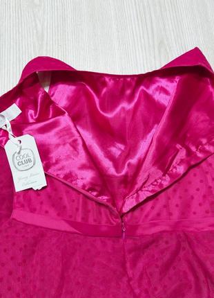 Нарядне святкове пишне плаття рожеве з рюшами 146 см cool club5 фото