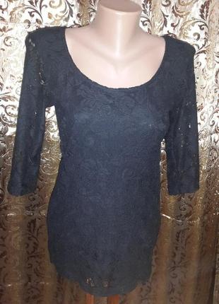 Чорна кофтинка з мереживом