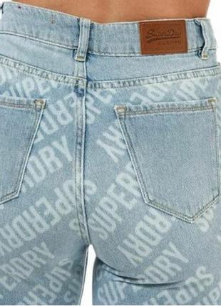 Продам красивые джинсы капри на лето superdry на наш 48 размер с красивой набивкой бренда на джинсы5 фото