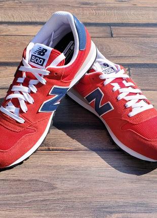 Кросівки чоловічі new balance замша червоні кросівки нью беленс чоловіче взуття літо осінь3 фото