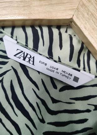 Сатінова блуза zara3 фото