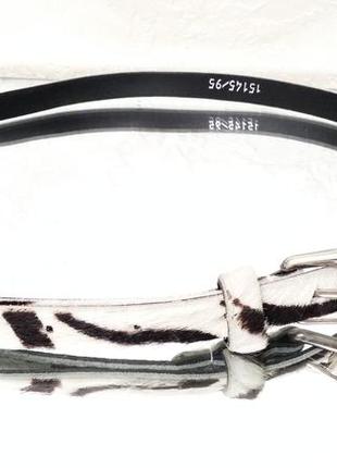 Оригинальный кожаный ремень из кожи и меха. женский кожаный пояс