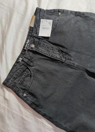 Жіночі щільні джинсові кюлоти c&a, розмір m, чорний, 100% хлопок4 фото