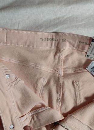 Жіночі однотонні джинси c&a, розмір l, світло рожеві6 фото