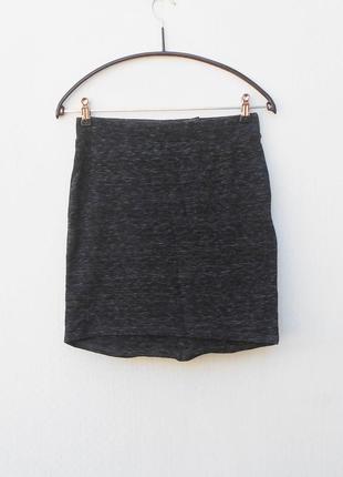 Трикотажная мини  юбка