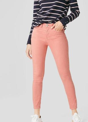 Жіночі джинси однотонні jessica (c&a), розмір m, рожевий1 фото