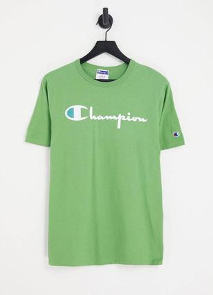 Champion large logo t shirt оригинал лето футболка