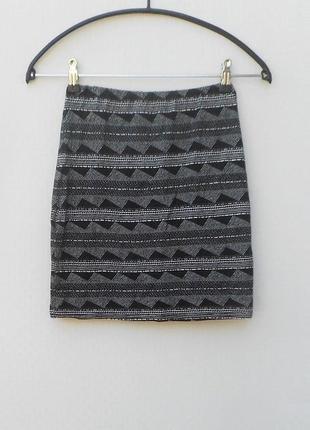 Летняя трикотажная юбка из вискозы