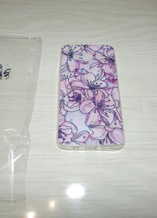 Чехол для samsung galaxy a3 2015 цветы абстракция дизайнерские чехлы