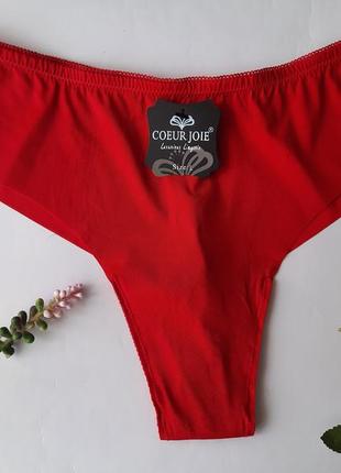 Різні кольори трусики стрінги однотонні жіночі мікрофібра з гіпюром люкс якість