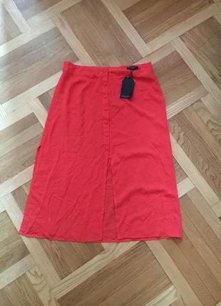 Новая летняя миди легкая вискозная юбка юбочка спидниця