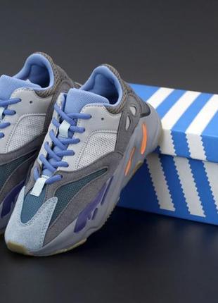 Жіночі кросівки adidas yeezy boost 700 blue grey 36-37-38-39-40