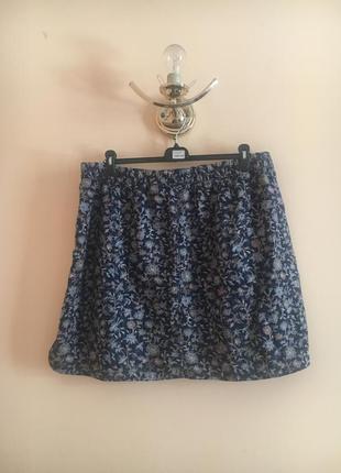 Батал большой размер легкая летняя льняная юбка юбочка спидниця4 фото