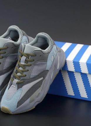 Женские кроссовки adidas yeezy boost 700 grey blue 36-37-38-39