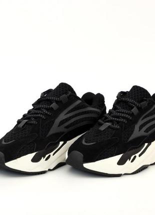 Женские кроссовки adidas yeezy boost 700 v2 black white 36-37-38-39-402 фото