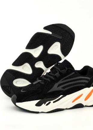 Женские кроссовки adidas yeezy boost 700 v2 black white 36-37-38-39-409 фото