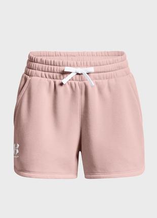 Рожеві жіночі шорти rival fleece short5 фото