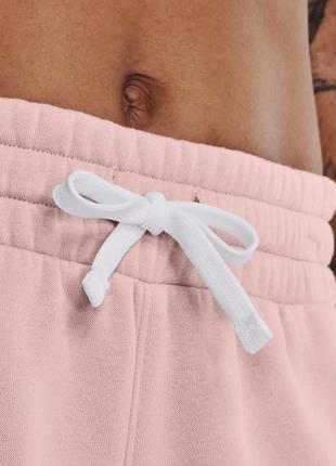Рожеві жіночі шорти rival fleece short3 фото