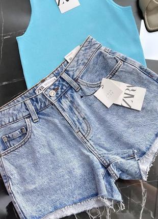Zara джинсовые шорты3 фото