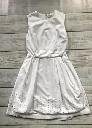 Летнее лёгкое белоснежное платье сарафан хлопок натуральное