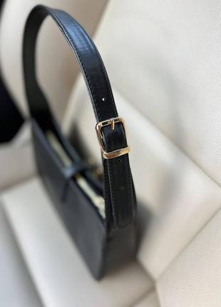 Розкішна чорна брендова сумочка в стилі yves saint laurent hobo black ysl черная шикарная сумка с красной подкладкой внутри3 фото