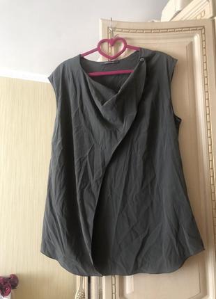 Шелковая блуза туника блузка топ rene lezard, шёлк шелк2 фото