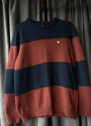 Шерстяний светр lyle&scott кофта чоловіча лайл скот