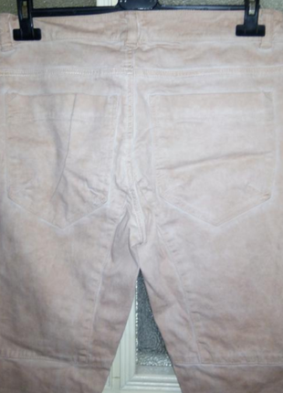 Тонкие джинсы варёнки пудрового цвета 14р3 фото
