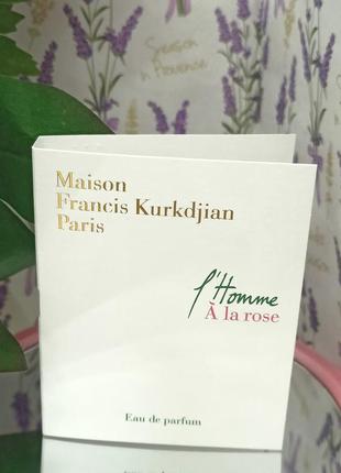 Maison francis kurkdjian l'homme à la rose парфумована вода, пробник 2мл.3 фото