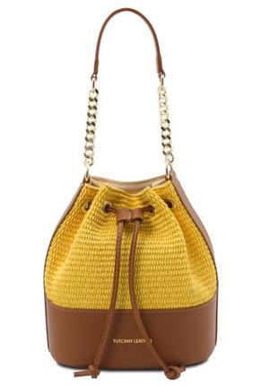 Женская сумка-ведро бакет бэг tuscany tl142207 bucket bag5 фото