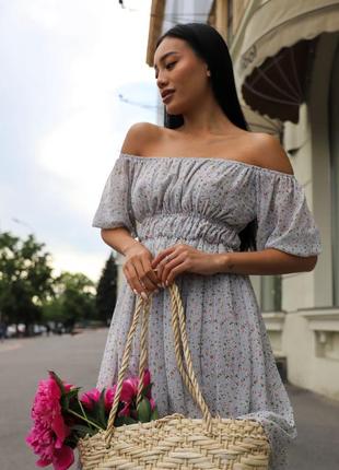 Сіре шифонова сукня, сукня