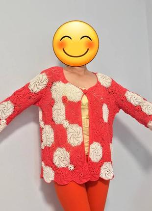 Кардиган в'язаний гачком 2