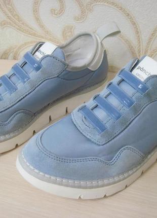 Слипоны, кроссовки panchic серия p05 из нейлона и замши babyblue, италия4 фото