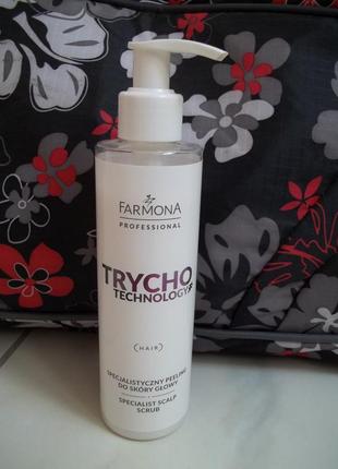 Farmona professional trycho technology кислотный пилинг скраб для кожи головы от выпадения волос1 фото