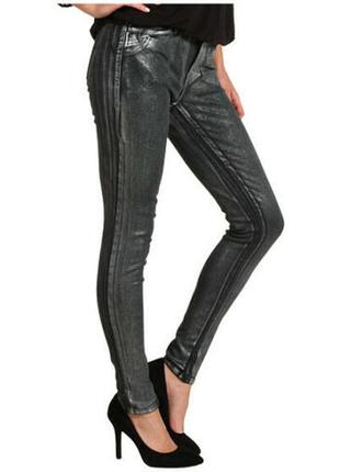 Левайс нові джинси coated effect levis р.30 срібло на 48-50 р.