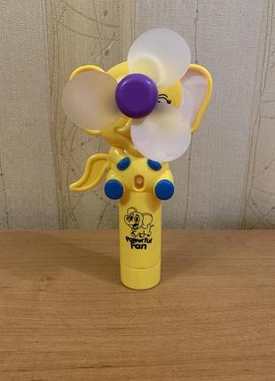 Дитячий ручний вентилятор «слоненя» з розпилювачем водички.