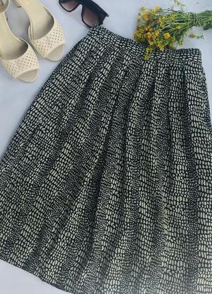 Спідниця легка модна юбка сонце міді