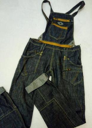 Джинсовий брючний комбінезон на лямках
