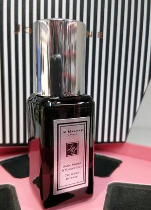 Jo malone dark amber & ginger lily💥оригинал миниатюра travel mini 9 мл spray цена за 1 мл3 фото