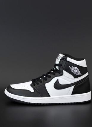 nike air jordan 1 mid black white